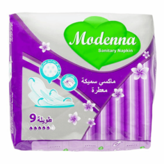 Прокладки Modenna 5 капель, удлиненные, 9 шт.