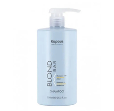 Шампунь для волос Kapous Professional Blond Bar с антижелтым эффектом, 750 мл
