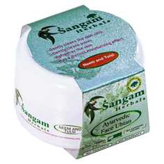 Скраб для лица аюрв. Ним и Тулси (порошок), 40 гр Sangam Herbals