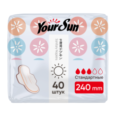 Женские гигиенические прокладки YourSun Normal 24 см, 40 шт.