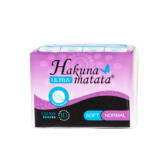 Ультратонкие гигиенические прокладки Hakuna Matata Ultra Soft Normal 4 капель 10 шт.