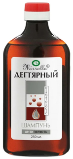 Шампунь для волос Mirrolla против перхоти, дегтярный, 250 мл