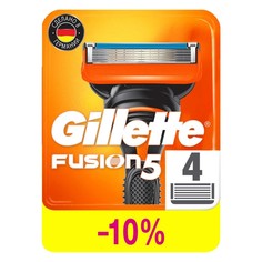 Сменные кассеты Gillette Fusion, 5 лезвий, 4 шт