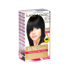 Стойкая краска для волос Miss Magic Luxe Colors т.101 1.0 Черный 108 мл