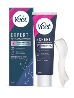 Крем для депиляции Veet Expert для всех типов кожи, с маслом ши, 100 мл