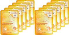 Тканевая маска для лица с коэнзимом 3W Clinic Fresh Coenzyme Q10 Mask Sheet, 10 шт