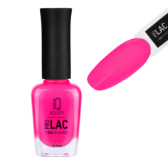 Лак для ногтей IQ Beauty профессиональный укрепляющий с биокерамикой розовый 12,5 мл