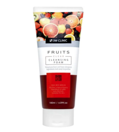 Пенка для лица 3W Clinic Fruits Clear Cleansing Foam фруктовая, 180 мл