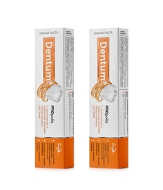 Комплект Зубная паста Dentum PROpolis с прополисом и маслами лекарственных трав 90г х 2шт.