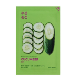 Тканевая маска Holika Holika Pure Essence Mask Sheet Cucumber успокаивающая, огурец