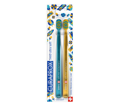 Набор щеток Curaprox Ultrasoft CS5460 Duo Summer Edition 2022 бирюзовая/оранжевая, 2 шт.