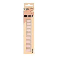 Набор накладных ногтей DECO. Fantasy Diamonds с клеевыми стикерами 48 шт
