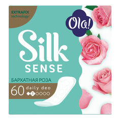 Прокладки Ola! Silk Sense Daily Deo ежедневные бархатная роза 60 шт.