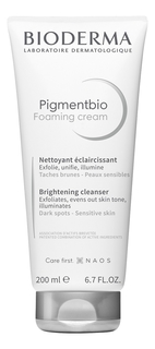Осветляющий и очищающий крем для лица и тела Bioderma Pigmentbio Foaming Cream 200мл