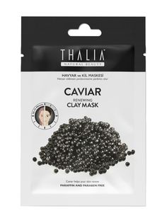 Восстанавливающая глиняная маска для лица Thalia Natural Beauty с экстрактом икры, 15 мл
