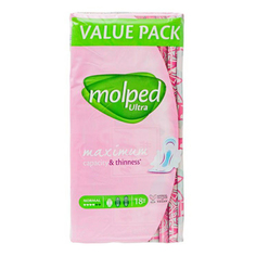 Прокладки гигиенические Molped с крылышками 18 шт.