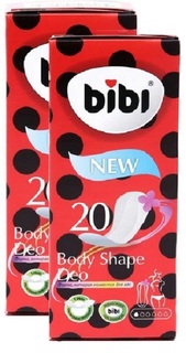 Ежедневные прокладки BiBi Body Shape Deo, 2х20шт.