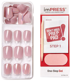 Накладные ногти Impress Press-On Manicure One Step Gel Goal Digger 30 шт Kiss