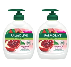 Комплект Жидкое крем-мыло для рук Palmolive Натурэль Витамин B и Гранат 300 мл х 2 шт