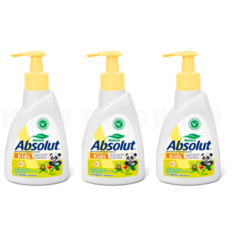 Мыло жидкое Absolut Kids Череда Антибактериальное 250 мл 3 штуки