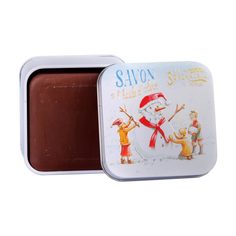 Мыло c шоколадом в металлической коробке Снеговик 100 г LA Savonnerie DE Nyons