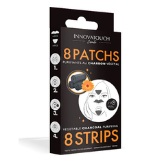 Полоски очищающие Innovatouch Cosmetic с древесным углём, 8 шт.