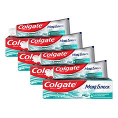 Комплект Зубная паста Colgate Макс блеск Кристальная мята 100 мл х 4 шт.