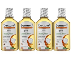 Комплект Эликсир Dentum PROpolis с прополисом и маслами лекарственных трав 250 мл х 4 шт.
