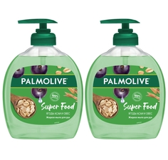 Комплект Жидкое мыло для рук Palmolive Super Food Ягоды Асаи и Овес 300 мл х 2 шт.