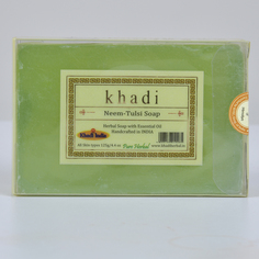Мыло KHADI Ним Тулси, Bath Soap Neem Tulsi 125 г Хади Индия