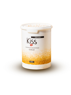 Сахарная паста для депиляции kiss gold плотная 1600 г