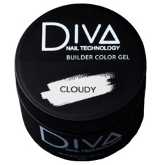 Гель для наращивания ногтей Diva Nail Technology трехфазный камуфлирующий белый 30 г