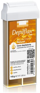 Воск Depilflax100 теплый жирорастворимый для депиляции в картиридже натуральный 110 г