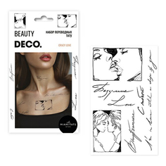 Татуировки переводные для тела DECO. Beycoz Tattoo by Miami tattoos Crazy love