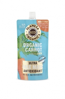Маска для лица Planeta Organica Eco Organic carrot and collagen антиоксидантная, 100 мл