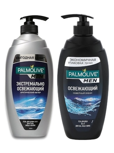 Набор мужских гелей для душа Palmolive MEN 3в1 Арктический ветер + Северный Океан