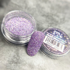 Набор, Patrisa Nail, Глиттер-пудра для ногтей Flash Glow Lilac, 2 шт.