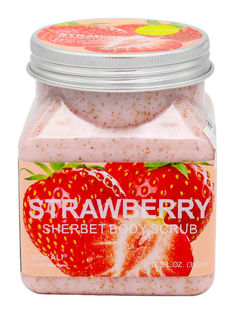 Скраб для тела Клубника Wokali Strawberry Sherbet Body Scrub, 500 мл
