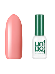 Гель лак для ногтей UNO для маникюра и педикюра, светлый, плотный розово-персиковый, 8 мл