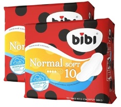 Прокладки BiBi Normal Soft с крылышками, 10шт. х 2уп.
