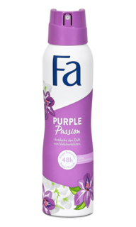 Антиперспирант спрей Fa Пурпурная страсть с ароматом листьев фиалки Purple Passion Deodo