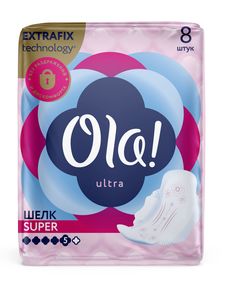 Прокладки Ola! Ultra Super Шелк гигиенические 8 шт.