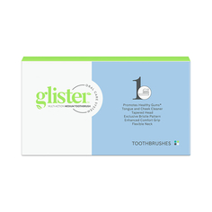 Универcальные зубные щетки для взрослых Glister мягкая жесткость щетины синяя Amway