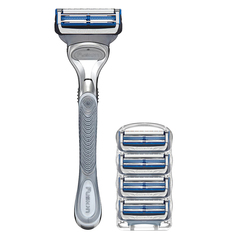 Бритвенный станок Gillette SkinGuard + 4 сменные кассеты SkinGuard