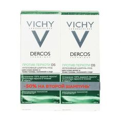 Набор: шампунь + шампунь Vichy Dercos против перхоти для сухих волос и кожи головы дуопак