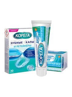 Набор Корега Таблетки для очистки 30 шт. + Крем для фиксации экстра сильный мята 40 г Corega