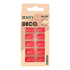 Набор накладных ногтей DECO. Essential Pinky с клеевыми стикерами 48 шт