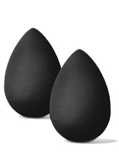 Спонж для макияжа REVOLUT для косметических средств "Яйцо", 2 шт., черный