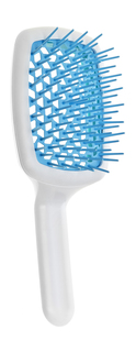 Расческа для влажных и запутанных волос Janeke Curvy M Hair Brush White Blue, 85г