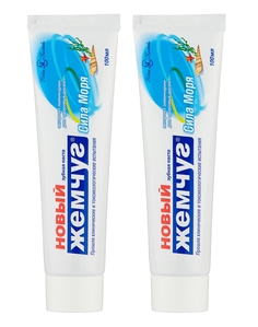 Комплект Новый Жемчуг Зубная паста Сила моря 100 мл х 2 шт